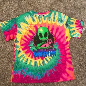 Trippy Tie Dye Alien T-shirt